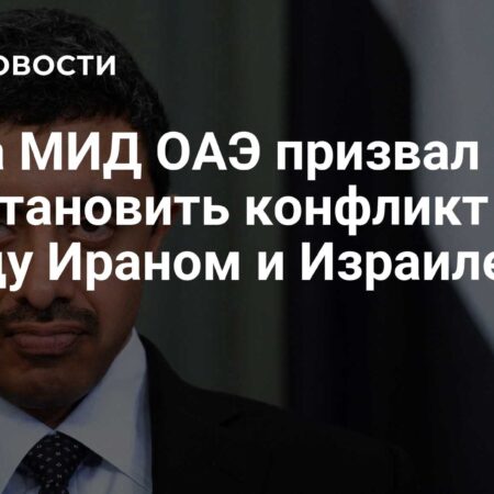 Глава МИД ОАЭ Нахайян призвал ООН прекратить конфликт на Ближнем Востоке