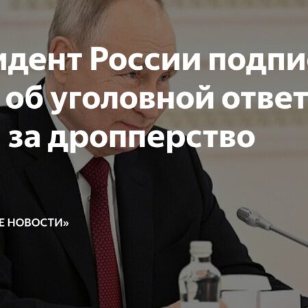 В России введена уголовная ответственность за дропперство