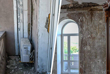 Во Владивостоке после ливня обрушился потолок в доме-памятнике