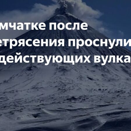 На Камчатке активизировались семь вулканов после землетрясения