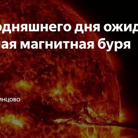 ИКИ РАН: пик мощной магнитной бури ожидается днём 2 сентября