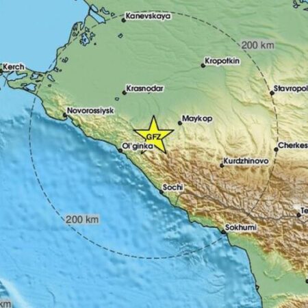 Землетрясение магнитудой 4,6 зафиксировано в Краснодарском крае