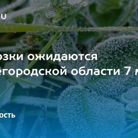 Ожидаются заморозки в различных регионах России