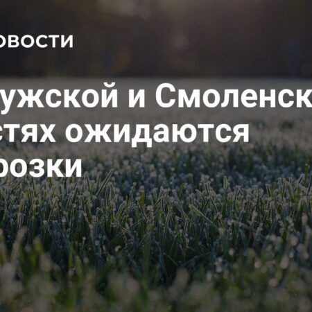 В Московский регион идут заморозки