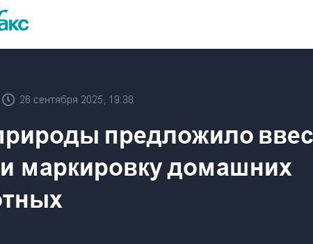 Минприроды предлагает обязательный учет и маркировку домашних животных