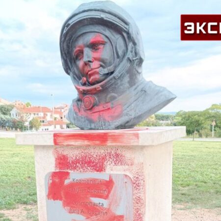 В Хорватии осквернен памятник Юрию Гагарину